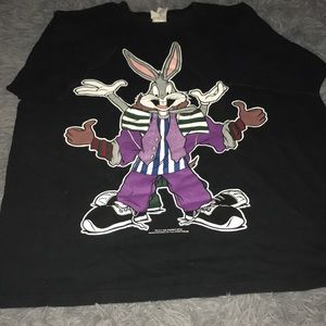 1994 Bugs Bunny/ Taz criss cross shirt